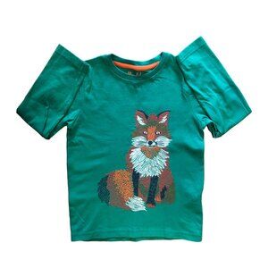 Mini Boden Superstitch Long Sleeve Tee Fox